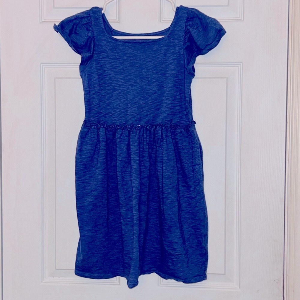 Cat and Jack Girls Short Sleeve Solid Knit Dress
